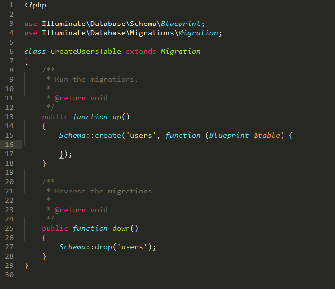 migration trong laravel